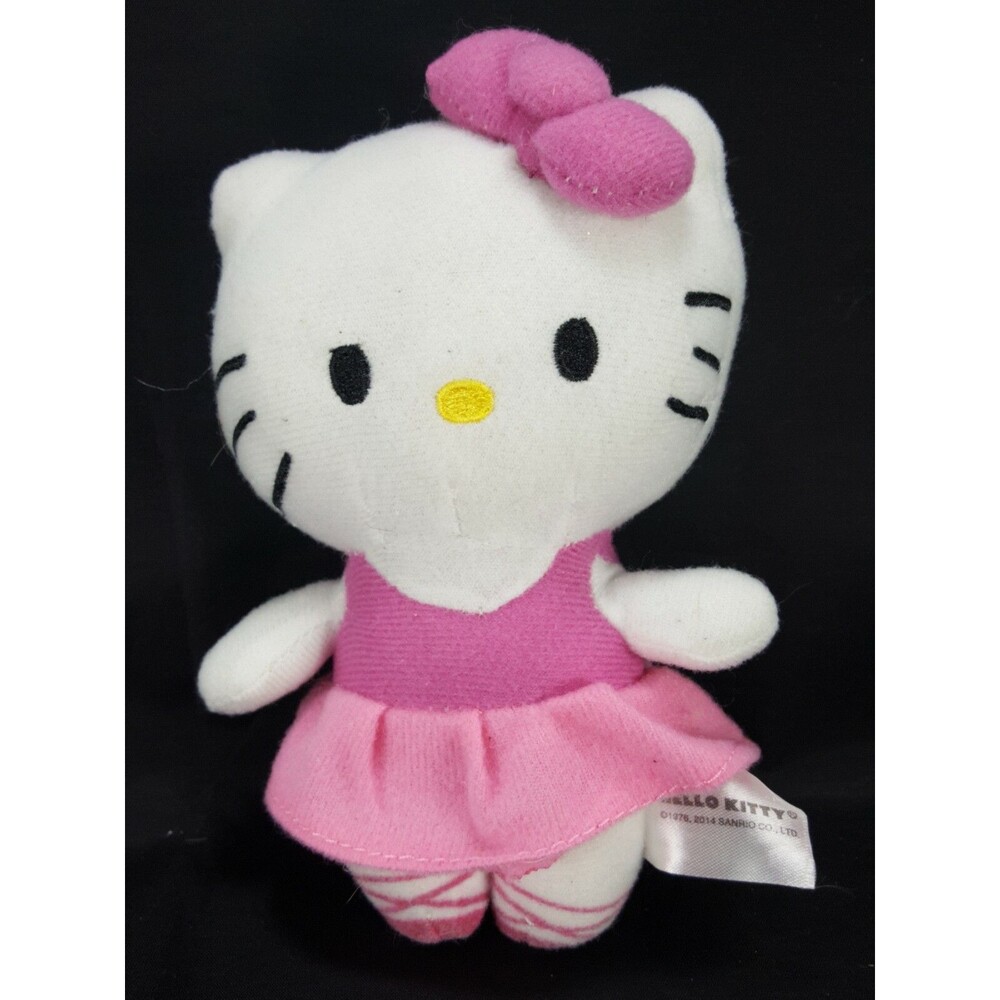 Hello kitty Balerina Pink Plush Stuffed Animal Toy Sanrio Soft 6" Tutu Dress